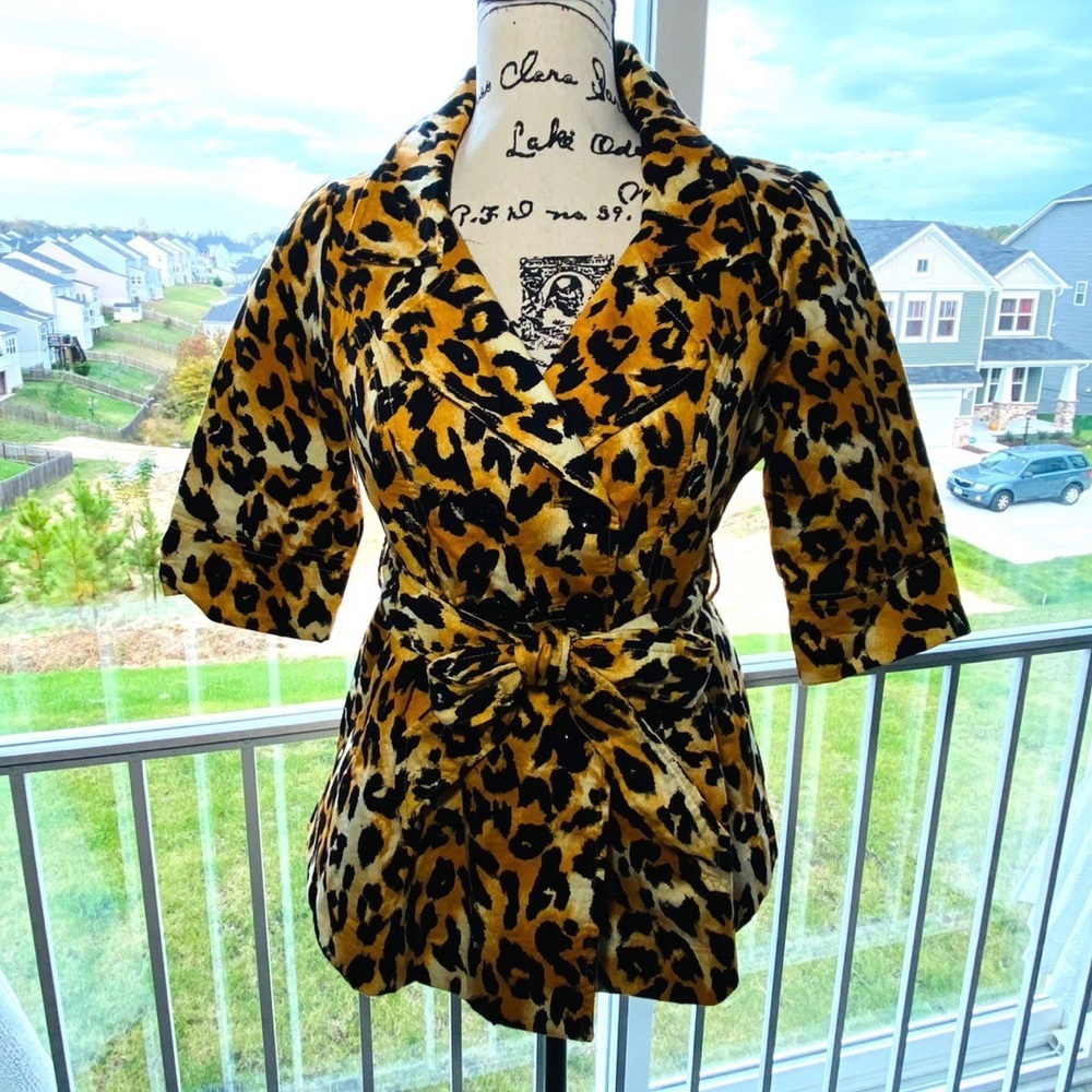 Animal Print Blazer Jacket